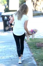 ASHLEY TISDALE Walks Her Dog Out in Los Angeles 09/08/2016