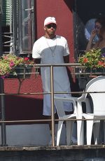 BARBARA PALVIN and Lewis Hamilton Out in Venice 08/31/2016
