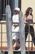 BARBARA PALVIN and Lewis Hamilton Out in Venice 08/31/2016