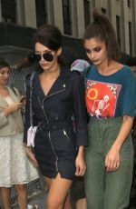 BELLA HADID and TAYLOR MARIE HILL Out in New York 09/14/2016