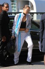 BELLA HADID at Airport in Milan 09/25/2016