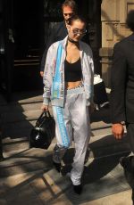 BELLA HADID at Airport in Milan 09/25/2016