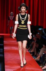 BELLA HADID at Moschino Fashion Show at Milan Fashion Week 09/22/2016