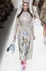 BELLA HADID on the Runway at Fendi Fashion Show in Milan 09/22/2016