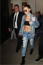 BELLA HADID Out and About in Milan 09/22/2016