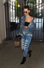 BELLA HADID Out and About in Milan 09/22/2016