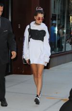BELLA HADIDI Out in New York 09/15/2016