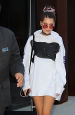 BELLA HADIDI Out in New York 09/15/2016