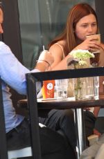 BONNIE WRIGHT Out for Lunch at M Cafe in Beverly Hills 09/22/2016