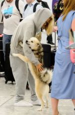 CARA DELEVINGNE at Heathrow Airport in London 09/09/2016