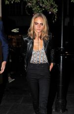 CARA DELEVINGNE at Love Magazine Party at Lou Lou’s in Mayfair 09/19/2016