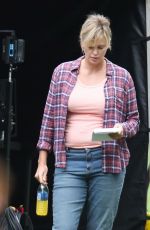 CHARLIZE THERON on the Set of 