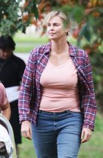 CHARLIZE THERON on the Set of 