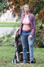 CHARLIZE THERON on the Set of 
