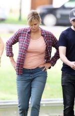 CHARLIZE THERON on the Set of 