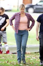 CHARLIZE THERON on the Set of 