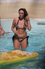 CHARLOTTE CROSBY in Bikini at a Pool in Ibiza 09/21/2016