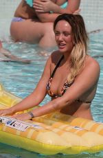 CHARLOTTE CROSBY in Bikini at a Pool in Ibiza 09/21/2016