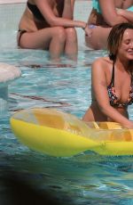 CHARLOTTE CROSBY in Bikini at a Pool in Ibiza 09/21/2016