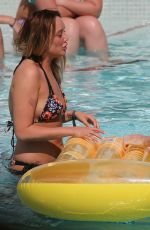 CHARLOTTE CROSBY in Bikini at a Pool in Ibiza 09/21/2016