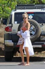 CHARLOTTE MCKINNEY in Bikini on the Beach in Hawaii 09/07/2016