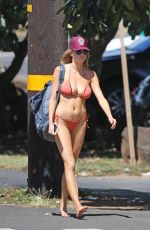 CHARLOTTE MCKINNEY in Bikini on the Beach in Hawaii 09/07/2016