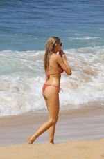 CHARLOTTE MCKINNEY in Bikini on the Beach in Hawaii 09/07/2016