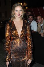 CHIARA FERRAGNI at Amfar Gala at Museo Della Permanente in Milan 09/24/2016