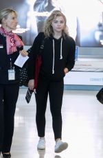 CHLOE MORETZ at Charles de Gaulle Airport in Paris 09/01/2016