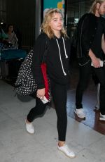 CHLOE MORETZ at Charles de Gaulle Airport in Paris 09/01/2016
