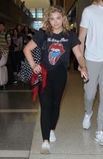 CHLOE MORETZ at LAX Aairport in Los Angeles 08/31/2016