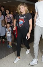 CHLOE MORETZ at LAX Aairport in Los Angeles 08/31/2016