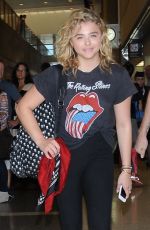 CHLOE MORETZ at LAX Aairport in Los Angeles 08/31/2016