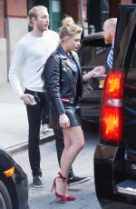 CHLOE MORETZ in Leather Out in New York 09/13/2016
