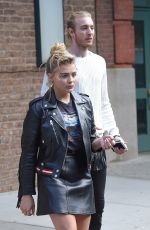 CHLOE MORETZ in Leather Out in New York 09/13/2016