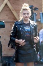 CHLOE MORETZ in Leather Out in New York 09/13/2016