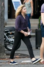 CHLOE MORETZ Out and About in Paris 09/01/2016