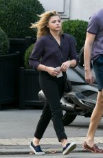 CHLOE MORETZ Out and About in Paris 09/01/2016
