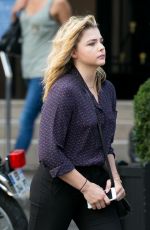 CHLOE MORETZ Out and About in Paris 09/01/2016