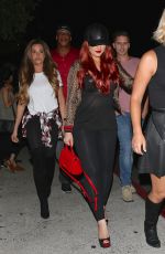 CHRISTINA AGUILERA Arrives at Drake’s Summer Sixteen Tour in Inglewwod 09/28/2016