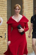 CHRISTINA HENDRICKS Arrives at a Fashion Show in New York 09/10/2016