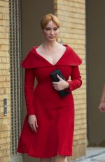 CHRISTINA HENDRICKS Arrives at a Fashion Show in New York 09/10/2016