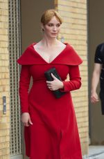 CHRISTINA HENDRICKS Arrives at a Fashion Show in New York 09/10/2016