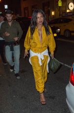 CHRISTINA MILIAN in a Golden Jumpsuit Leaves Up&Down nightclub in New York 09/11/2016