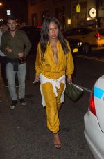 CHRISTINA MILIAN in a Golden Jumpsuit Leaves Up&Down nightclub in New York 09/11/2016