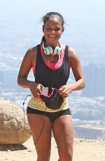CHRISTINA MILIAN Out Joggin in Los Angeles 08/31/2016