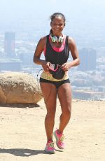 CHRISTINA MILIAN Out Joggin in Los Angeles 08/31/2016