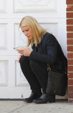 CLAIRE DANES on the set of 