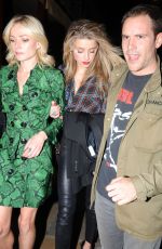 CLARA PAGET and AMBER HEARD at Love Magazine Party at Lou Lou’s in Mayfair 09/19/2016