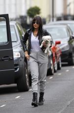DAISY LOWE Out in London 09/04/2016